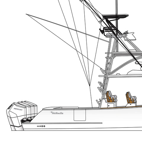 Boat Line Drawing (Design) – Boat Line Drawings