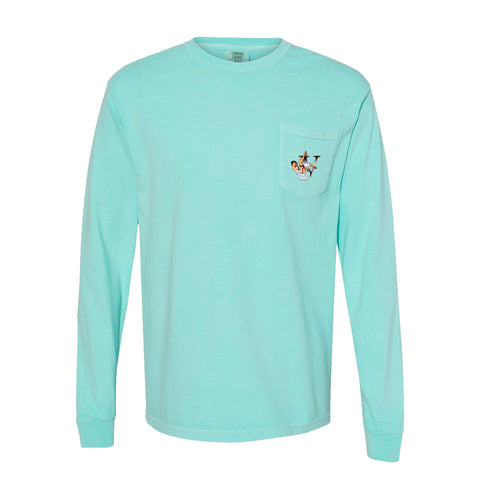 Comfort Colors Cotton Long Sleeve Pocket Shirt